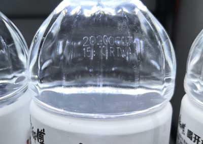 CO2 laser marking machine plastic bottle