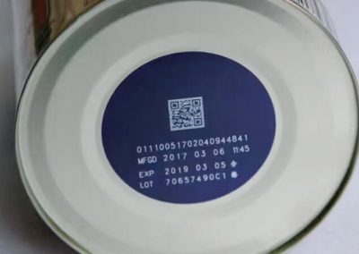 fiber laser printer marking on can