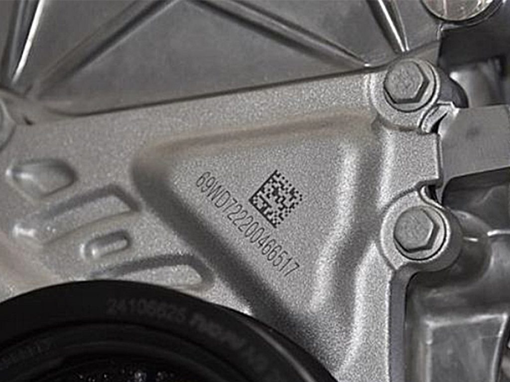 laser marking on automotive parts