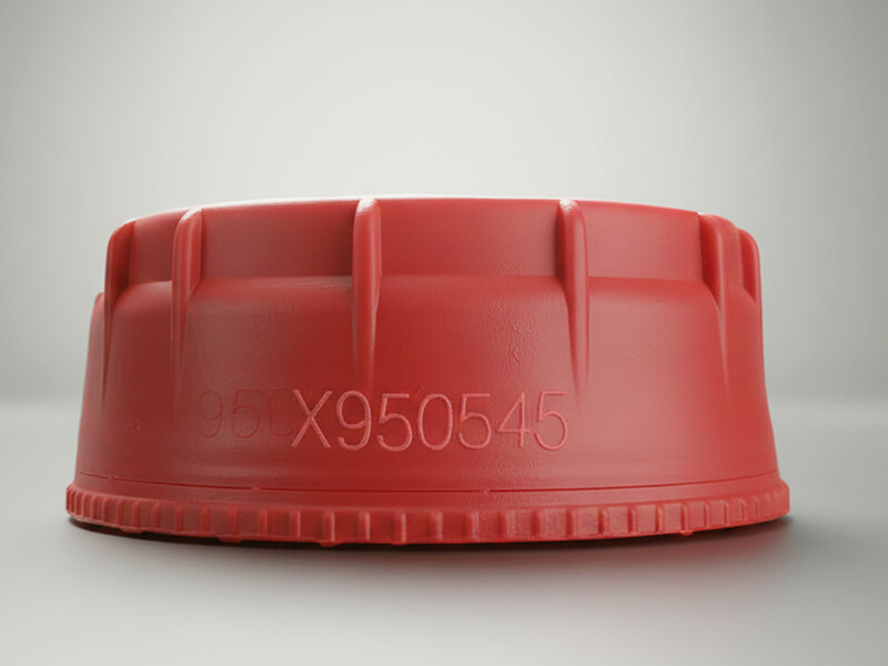 UV Laser marking of beverage bottle caps