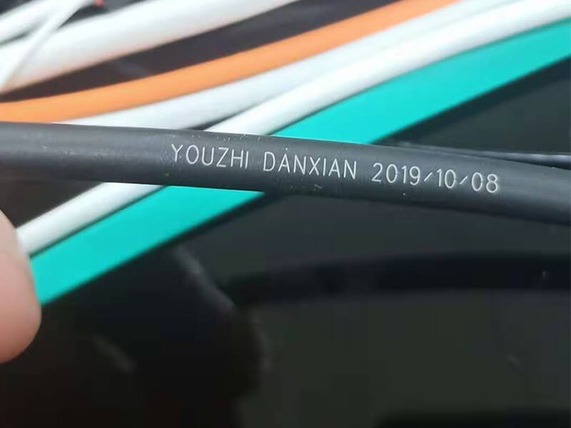 wire and cable fiber fly laser marking