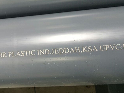 PVC pipes CO2 laser marking