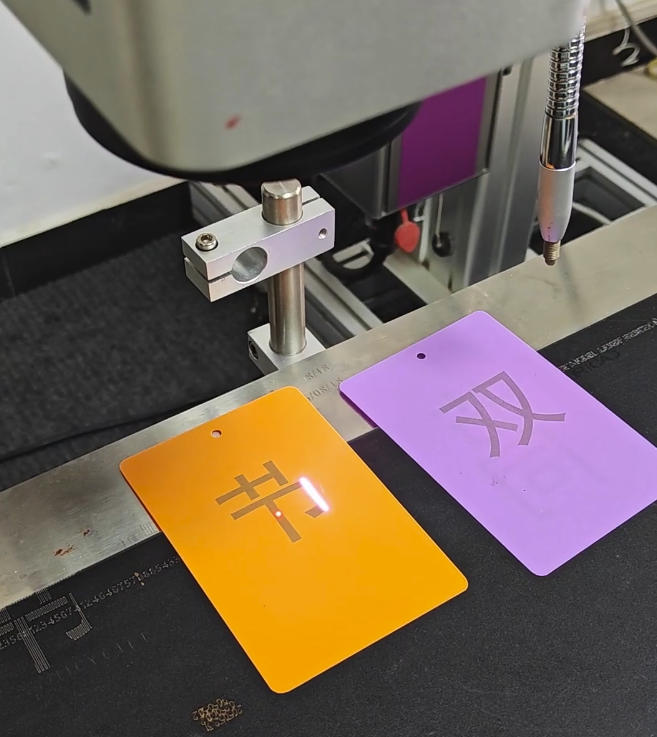 laser marking on pvc cards